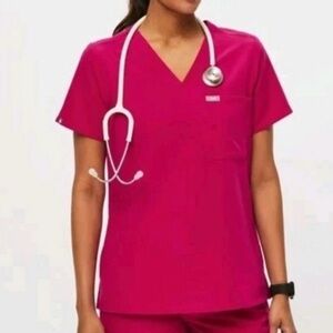 Figs Catrina Ultra Rose Top